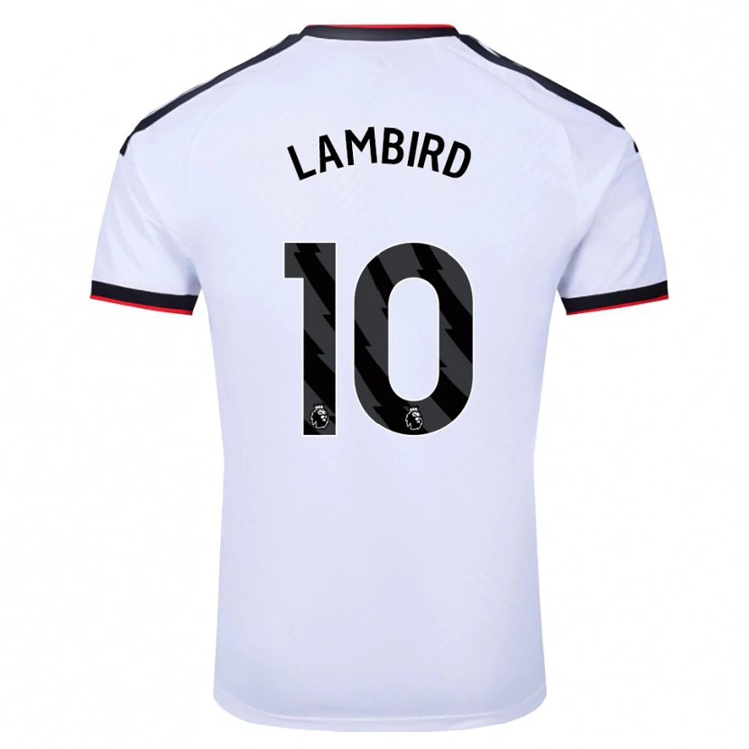 DanxenキッズLilly Lambird#10ホワイト ブラックレッドホームシャツ2026/27ジャージーユニフォーム