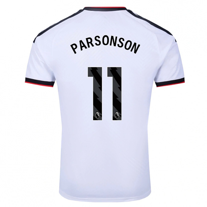 DanxenキッズMadi Parsonson#11ホワイト ブラックレッドホームシャツ2026/27ジャージーユニフォーム