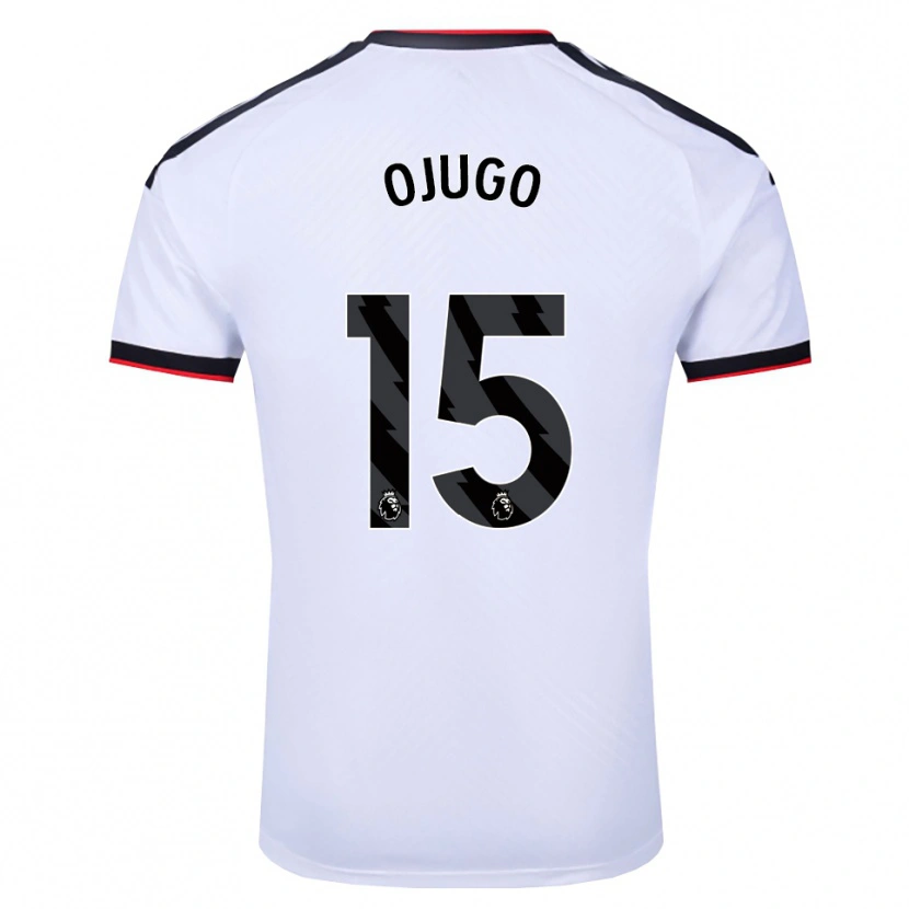 DanxenキッズTyrell Ojugo#15ホワイト ブラックレッドホームシャツ2026/27ジャージーユニフォーム