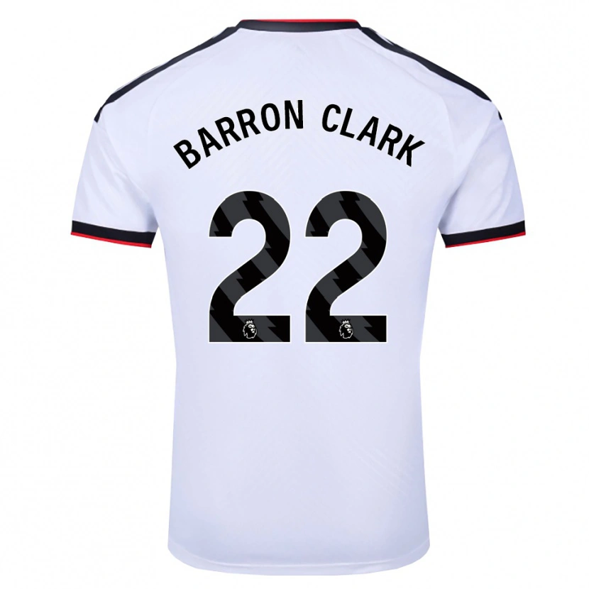 DanxenキッズBetty Barron-Clark#22ホワイト ブラックレッドホームシャツ2026/27ジャージーユニフォーム