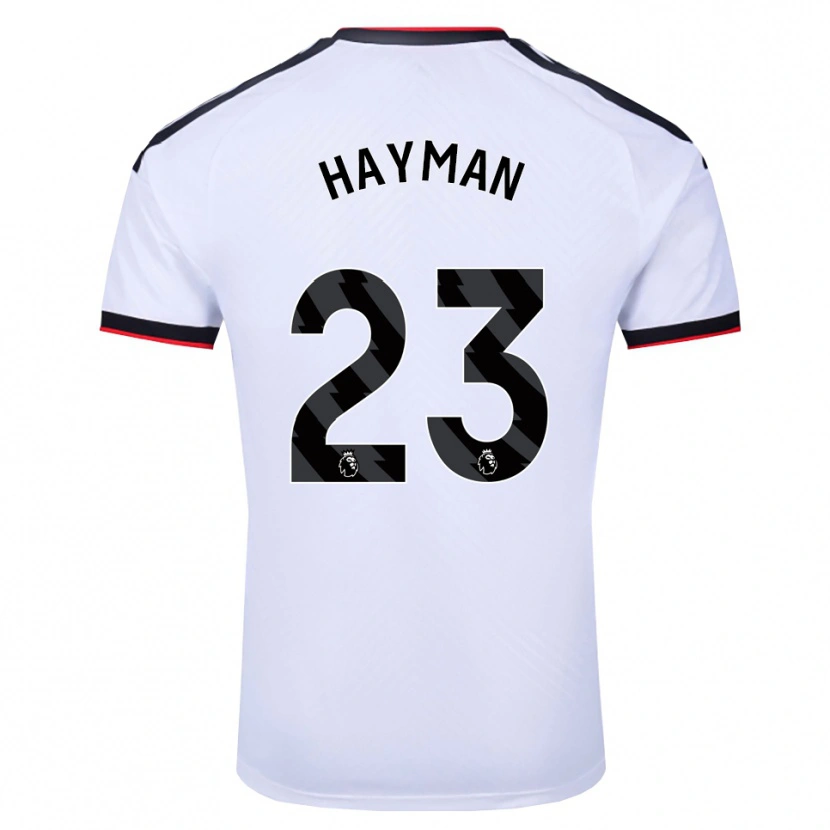 DanxenキッズAlex Hayman#23ホワイト ブラックレッドホームシャツ2026/27ジャージーユニフォーム