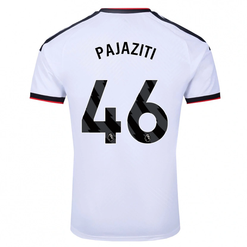 DanxenキッズAdrion Pajaziti#46ホワイト ブラックレッドホームシャツ2026/27ジャージーユニフォーム
