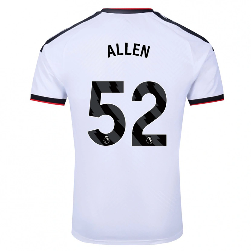 DanxenキッズMichael Allen#52ホワイト ブラックレッドホームシャツ2026/27ジャージーユニフォーム