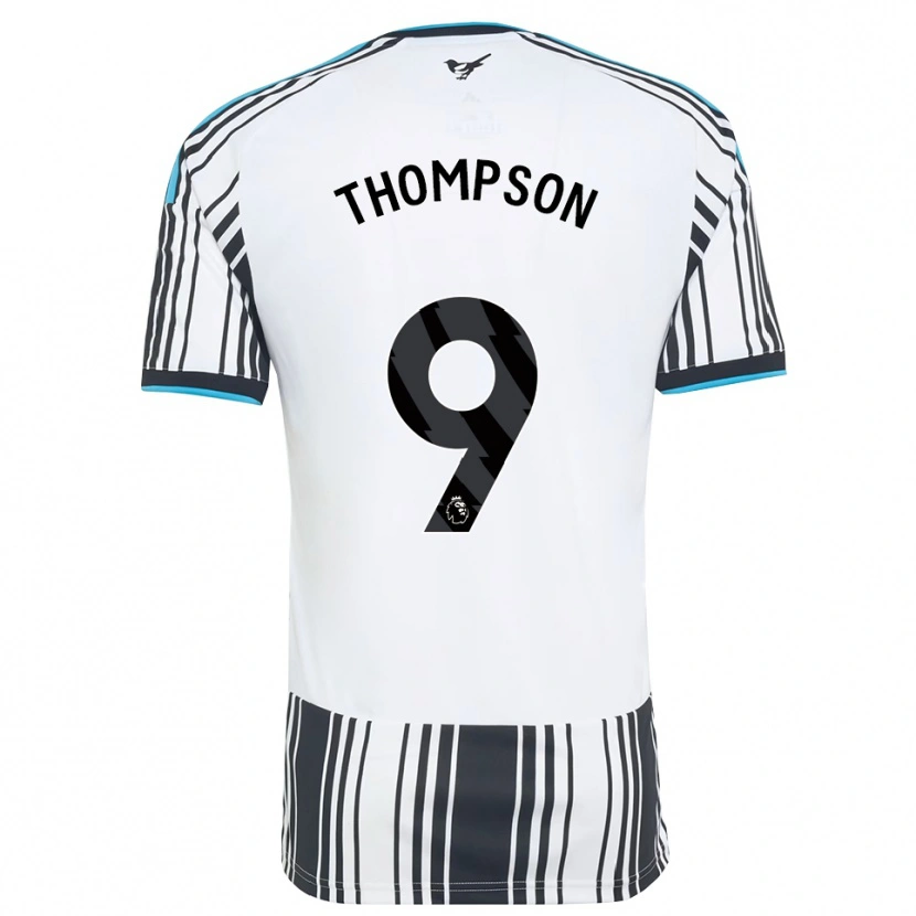 DanxenキッズKyran Thompson#9スカイブルー ブラック ホワイトホームシャツ2026/27ジャージーユニフォーム