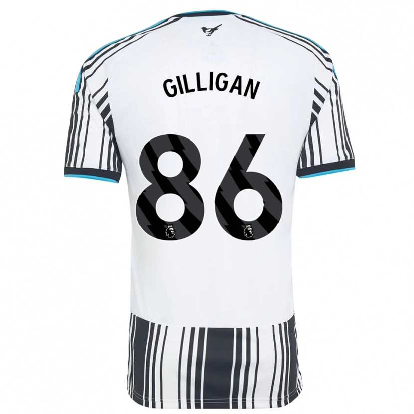 DanxenキッズLuke Gilligan#86スカイブルー ブラック ホワイトホームシャツ2026/27ジャージーユニフォーム