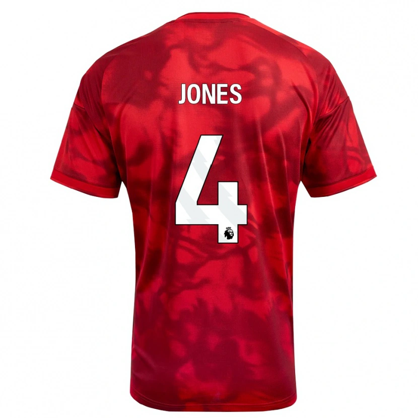 DanxenキッズBrodie Jones#4クリムゾン ホワイトホームシャツ2026/27ジャージーユニフォーム