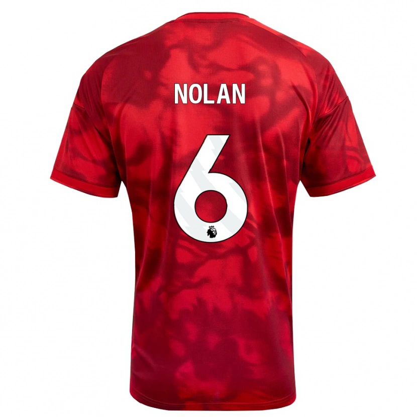 DanxenキッズSonny Nolan#6クリムゾン ホワイトホームシャツ2026/27ジャージーユニフォーム