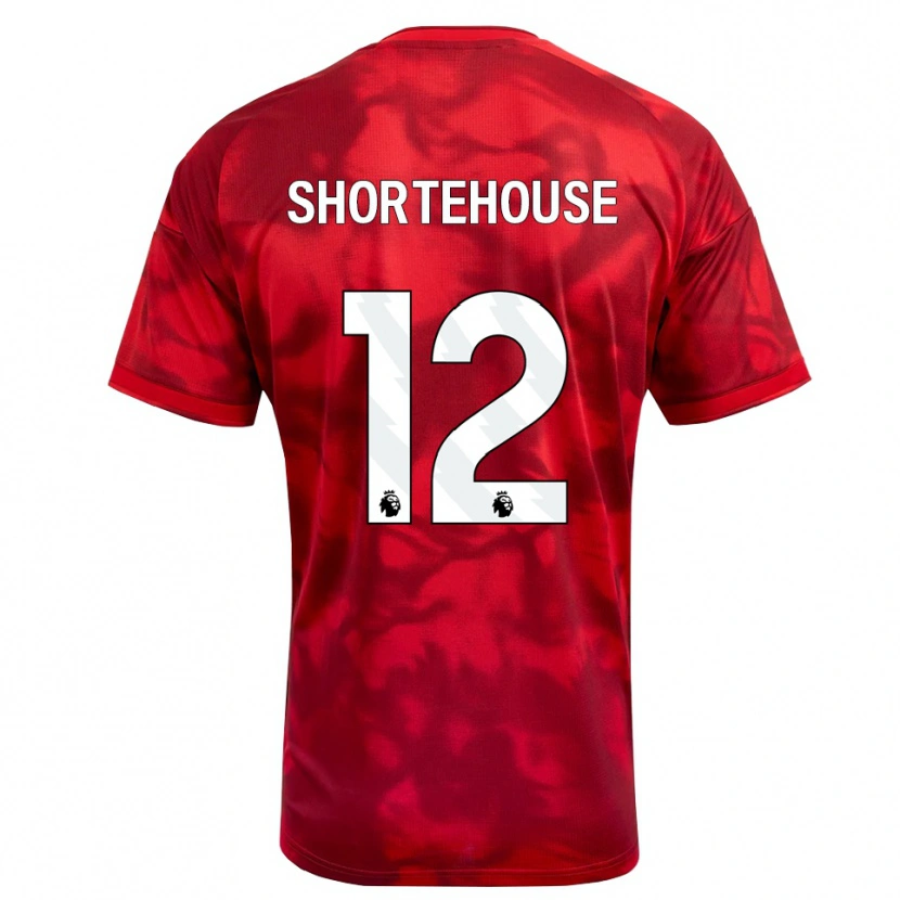DanxenキッズMichael Shortehouse#12クリムゾン ホワイトホームシャツ2026/27ジャージーユニフォーム