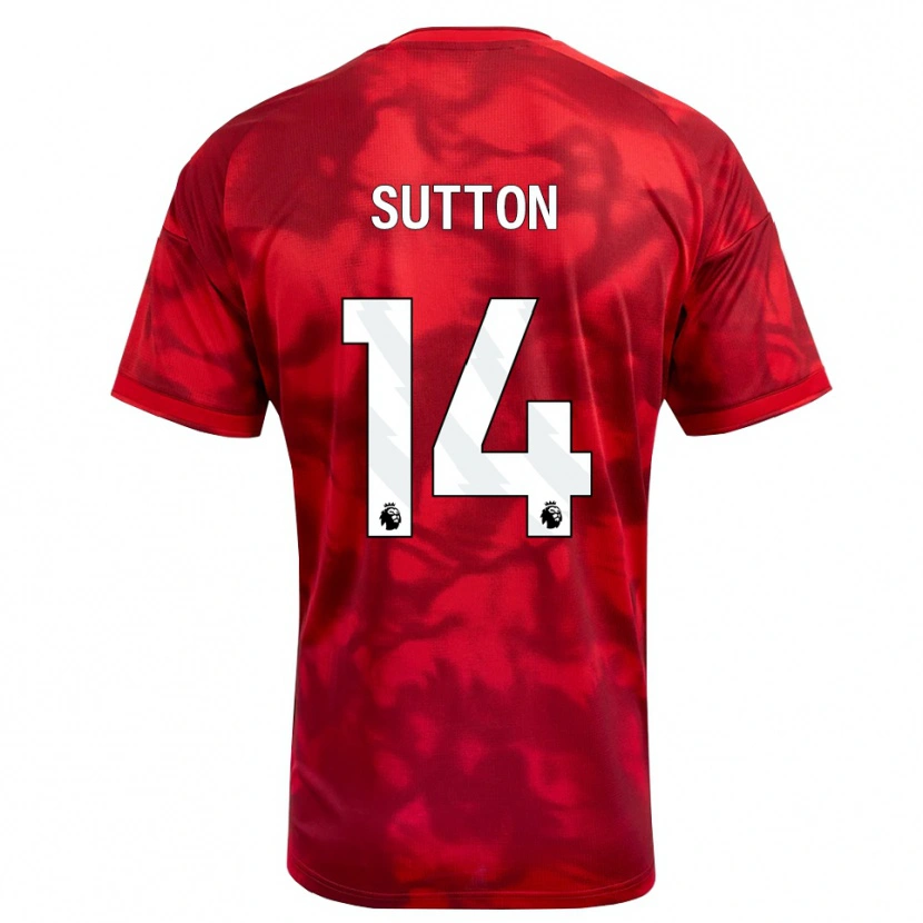 DanxenキッズSpencer Sutton#14クリムゾン ホワイトホームシャツ2026/27ジャージーユニフォーム