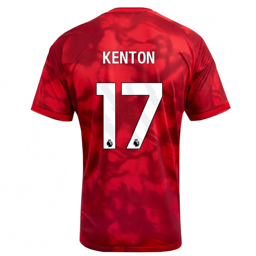 DanxenキッズKamai Kenton#17クリムゾン ホワイトホームシャツ2026/27ジャージーユニフォーム