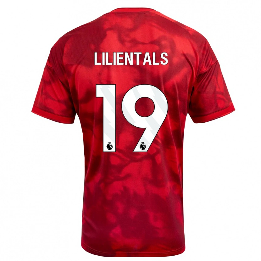 DanxenキッズMatiss Lilientals#19クリムゾン ホワイトホームシャツ2026/27ジャージーユニフォーム
