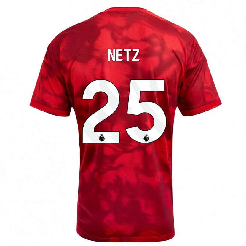 Danxenキッズルカ・ネッツ#25クリムゾン ホワイトホームシャツ2026/27ジャージーユニフォーム