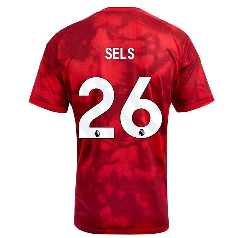 Danxenキッズマッツ・セルス#26クリムゾン ホワイトホームシャツ2026/27ジャージーユニフォーム
