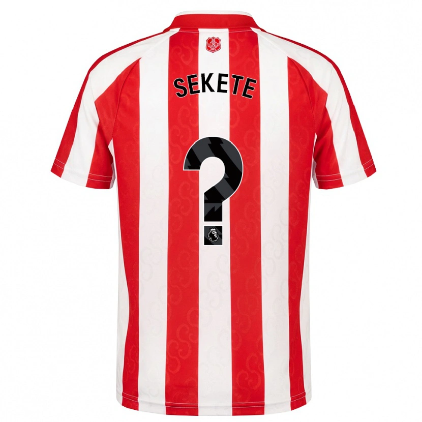 DanxenキッズJayden Sekete#0レッド ホワイトブラックホームシャツ2026/27ジャージーユニフォーム