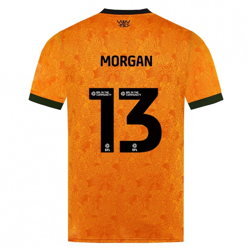 DanxenキッズBobby Morgan#13オレンジ ブラックホームシャツ2026/27ジャージーユニフォーム