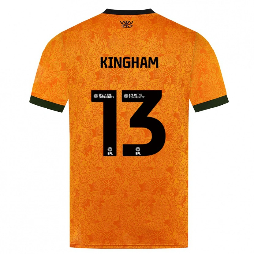 DanxenキッズJoshua Kingham#13オレンジ ブラックホームシャツ2026/27ジャージーユニフォーム