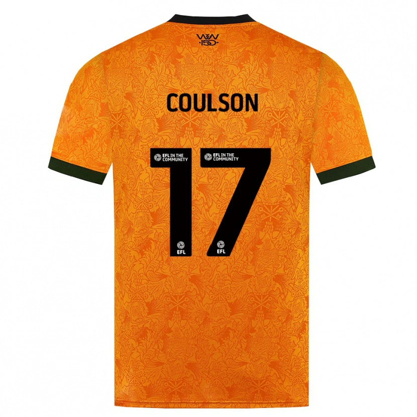 DanxenキッズTyler Coulson#17オレンジ ブラックホームシャツ2026/27ジャージーユニフォーム