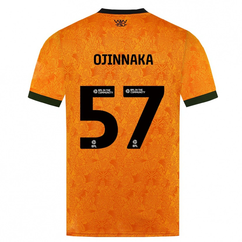 DanxenキッズTemple Ojinnaka#57オレンジ ブラックホームシャツ2026/27ジャージーユニフォーム