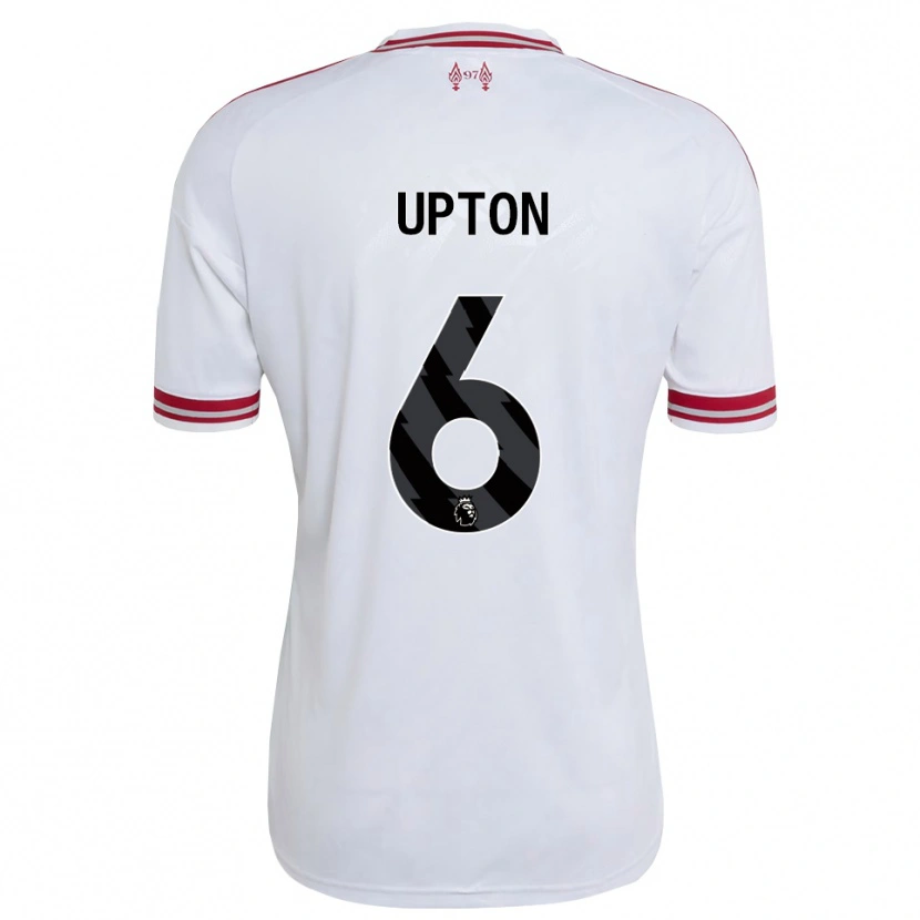 DanxenキッズJoe Upton#6レッド ホワイトアウェイシャツ2026/27ジャージーユニフォーム