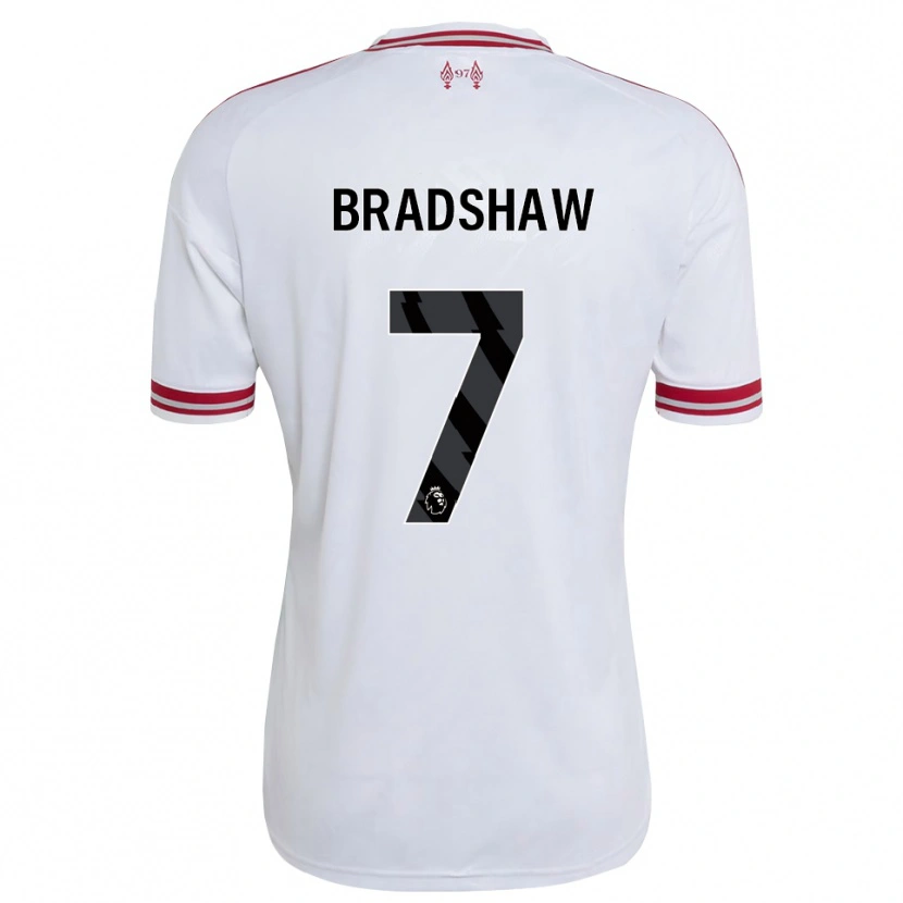 DanxenキッズJoe Bradshaw#7レッド ホワイトアウェイシャツ2026/27ジャージーユニフォーム