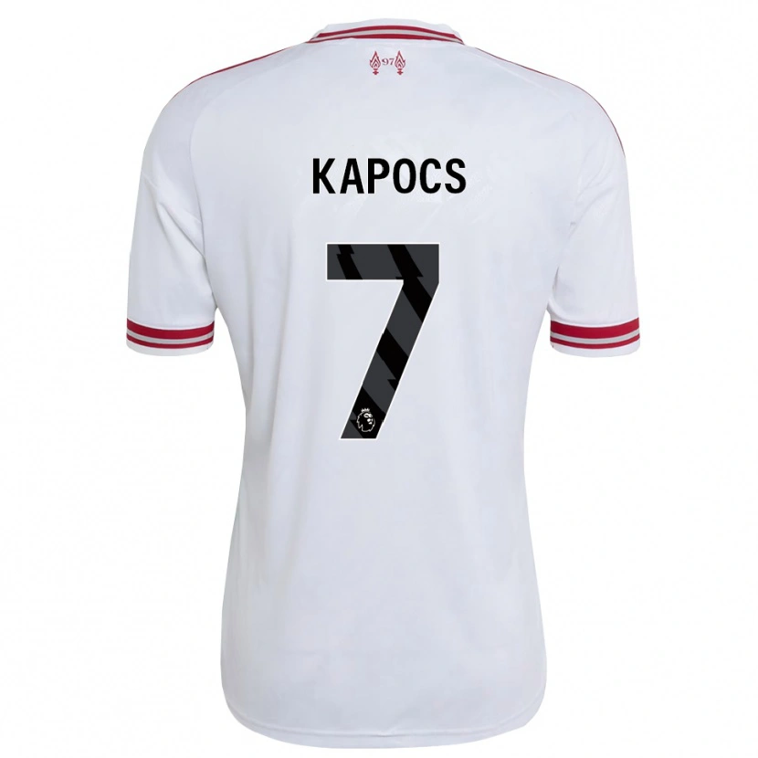 DanxenキッズCornelia Kapocs#7レッド ホワイトアウェイシャツ2026/27ジャージーユニフォーム