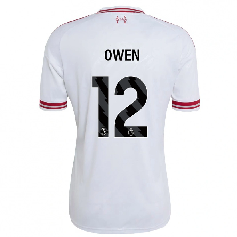 DanxenキッズHarvey Owen#12レッド ホワイトアウェイシャツ2026/27ジャージーユニフォーム