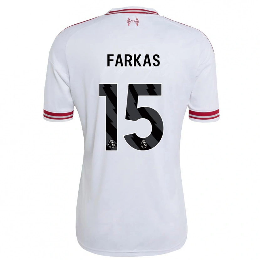 DanxenキッズErik Farkas#15レッド ホワイトアウェイシャツ2026/27ジャージーユニフォーム