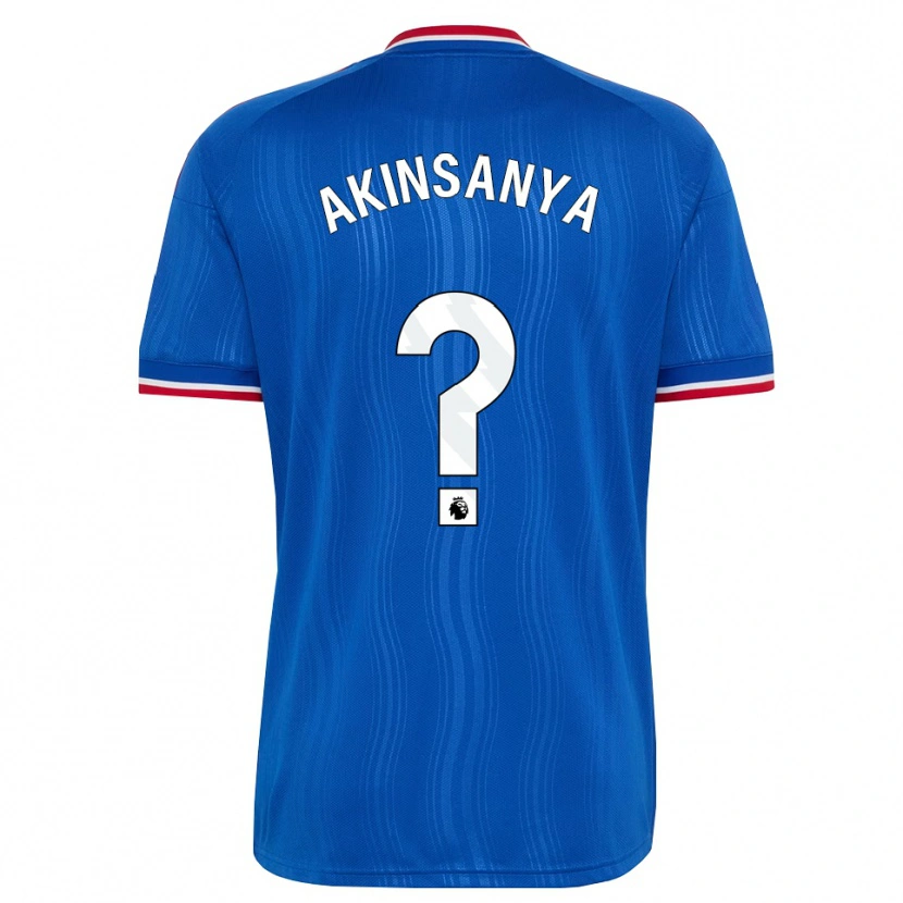 DanxenキッズJoseph Akinsanya#0ブルー ホワイトレッドアウェイシャツ2026/27ジャージーユニフォーム