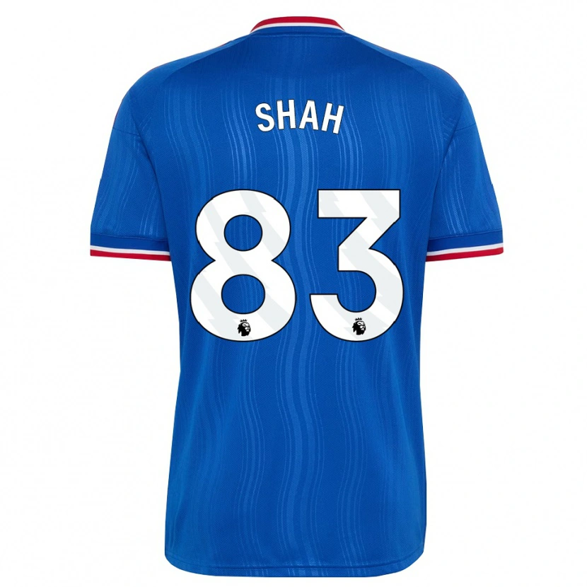 DanxenキッズJariyah Shah#83ブルー ホワイトレッドアウェイシャツ2026/27ジャージーユニフォーム