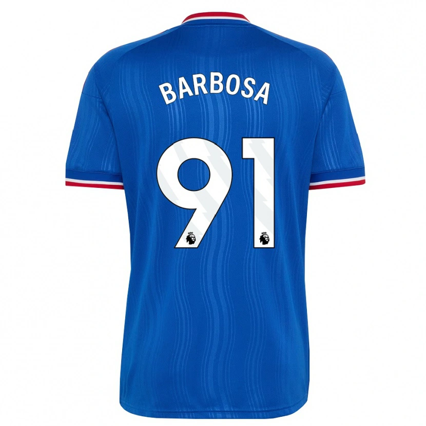 DanxenキッズNeithan Barbosa#91ブルー ホワイトレッドアウェイシャツ2026/27ジャージーユニフォーム