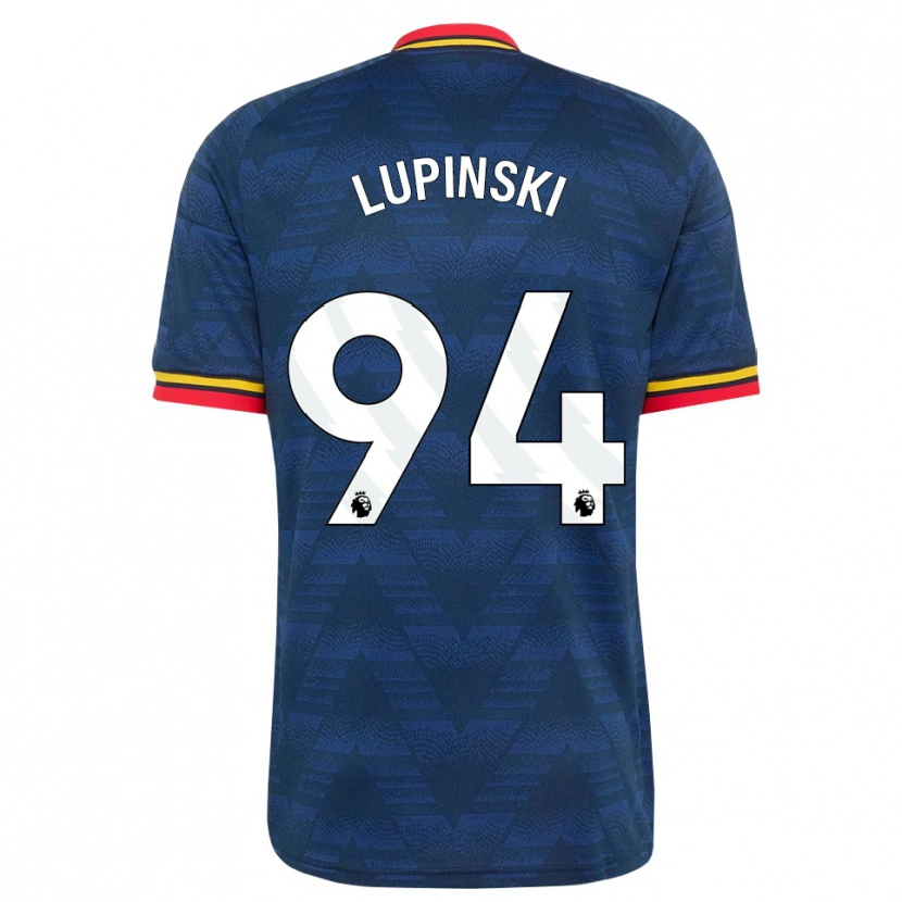 DanxenキッズRemi Lupinski#94ミッドナイトブルー イエロー レッドアウェイシャツ2026/27ジャージーユニフォーム