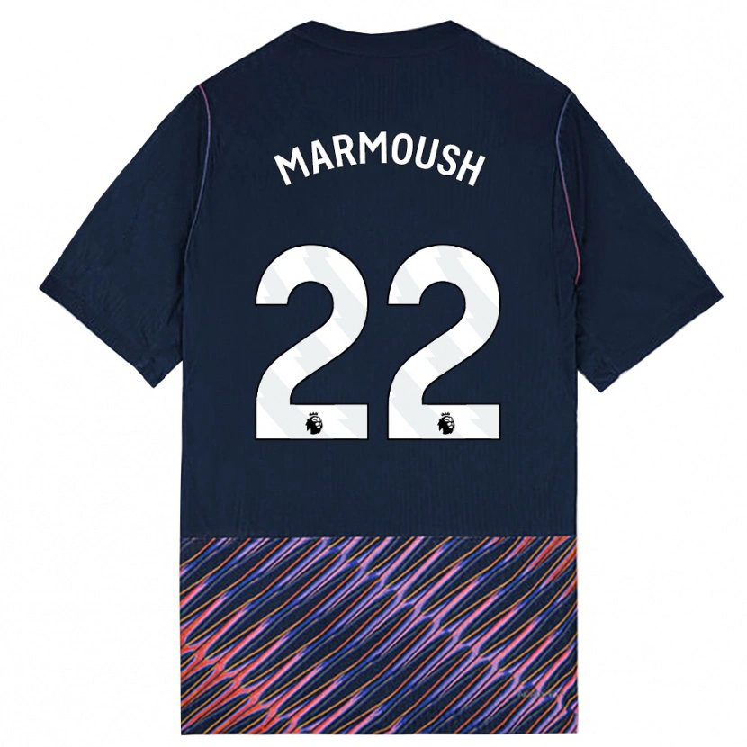 Danxenキッズオマル・マーモウシュ#22ロイヤルブルー ホワイトアウェイシャツ2026/27ジャージーユニフォーム