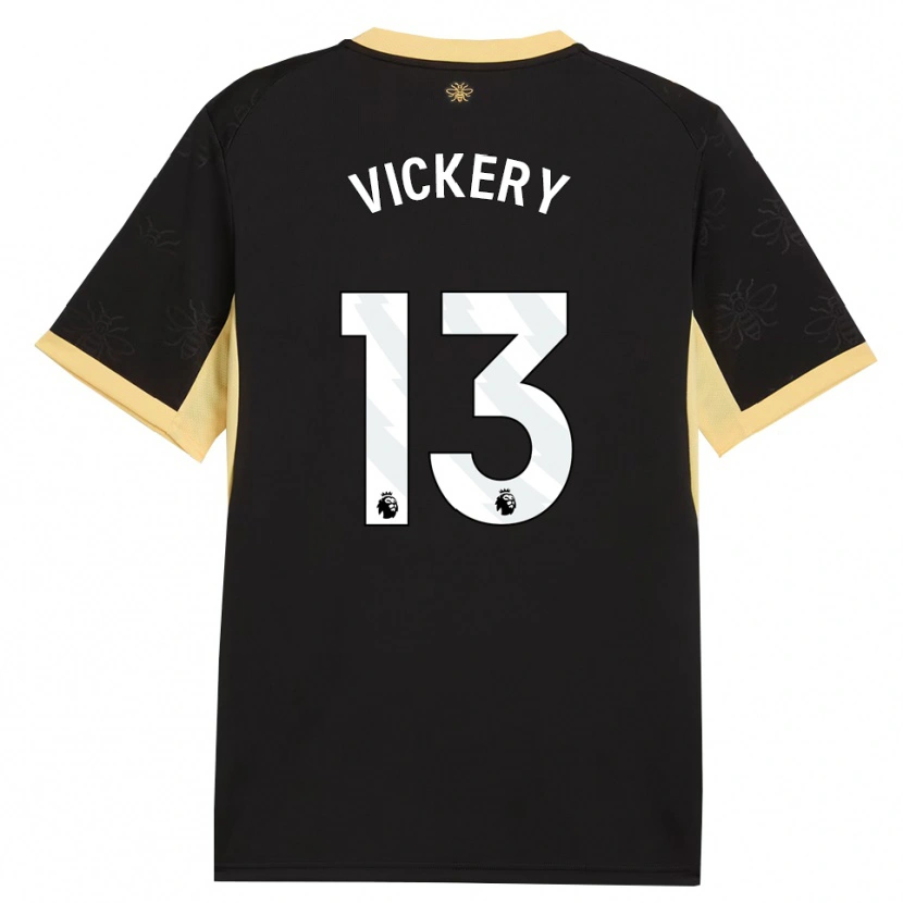DanxenキッズBen Vickery#13ブラック イエローアウェイシャツ2026/27ジャージーユニフォーム
