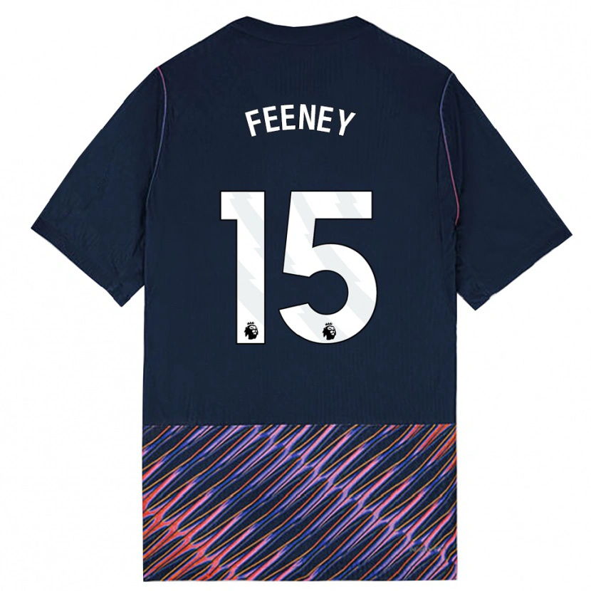 Danxenキッズジョージ・フィーニー#15ロイヤルブルー ホワイトアウェイシャツ2026/27ジャージーユニフォーム