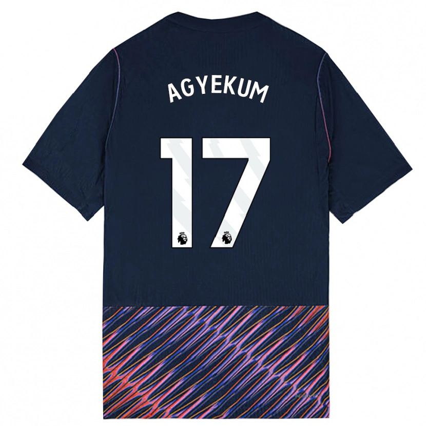 Danxenキッズエズラ・アジェクム#17ロイヤルブルー ホワイトアウェイシャツ2026/27ジャージーユニフォーム