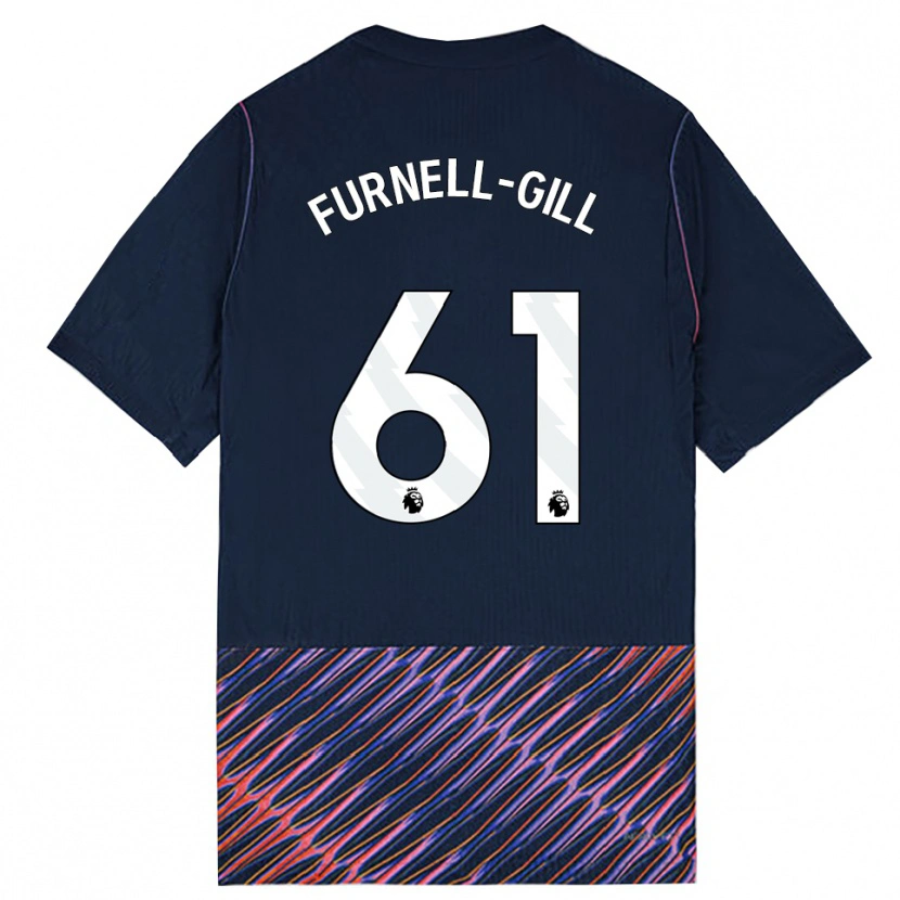 Danxenキッズルカ・ファーネル・ギル#61ロイヤルブルー ホワイトアウェイシャツ2026/27ジャージーユニフォーム