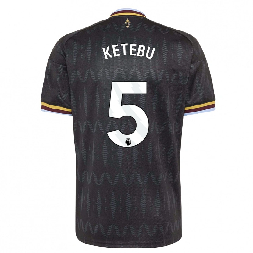 DanxenキッズKairi Ketebu#5コーンフラワーブルー ブラック イエローアウェイシャツ2026/27ジャージーユニフォーム