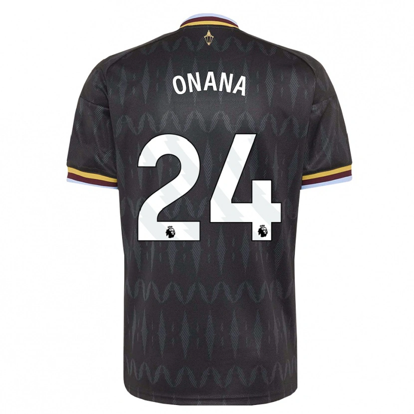 Danxenキッズアマドゥ・オナナ#24コーンフラワーブルー ブラック イエローアウェイシャツ2026/27ジャージーユニフォーム