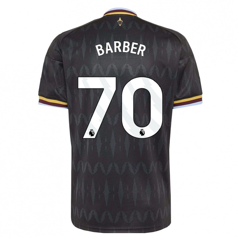 DanxenキッズJayden Barber#70コーンフラワーブルー ブラック イエローアウェイシャツ2026/27ジャージーユニフォーム