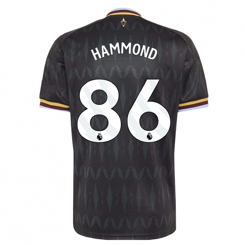 DanxenキッズRio Hammond#86コーンフラワーブルー ブラック イエローアウェイシャツ2026/27ジャージーユニフォーム