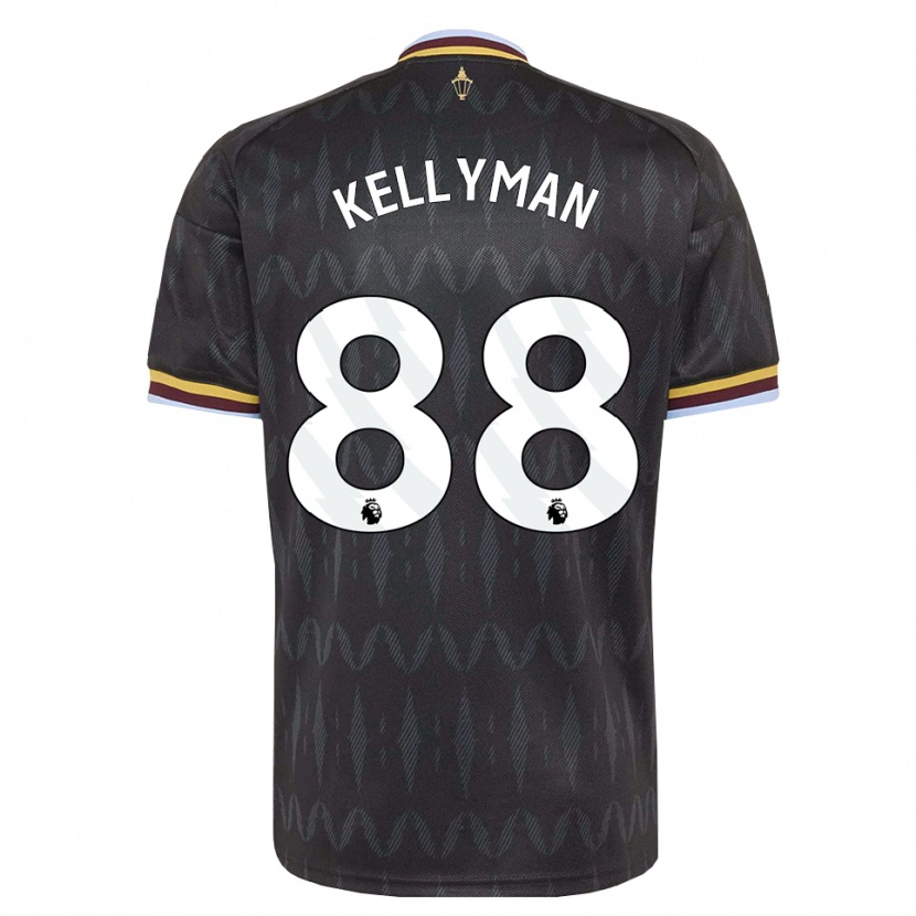DanxenキッズJahmi Kellyman#88コーンフラワーブルー ブラック イエローアウェイシャツ2026/27ジャージーユニフォーム