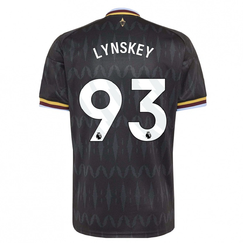 Danxenキッズアルフィー・リンスキー#93コーンフラワーブルー ブラック イエローアウェイシャツ2026/27ジャージーユニフォーム