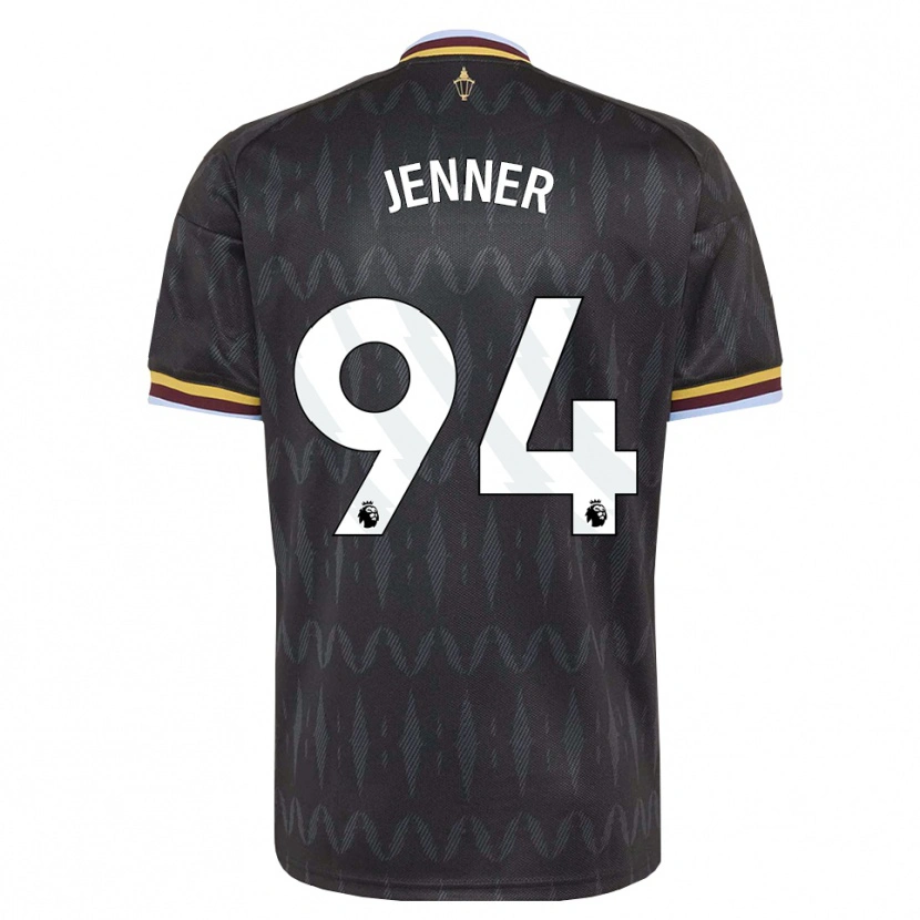 Danxenキッズマックス・ジェンナー#94コーンフラワーブルー ブラック イエローアウェイシャツ2026/27ジャージーユニフォーム