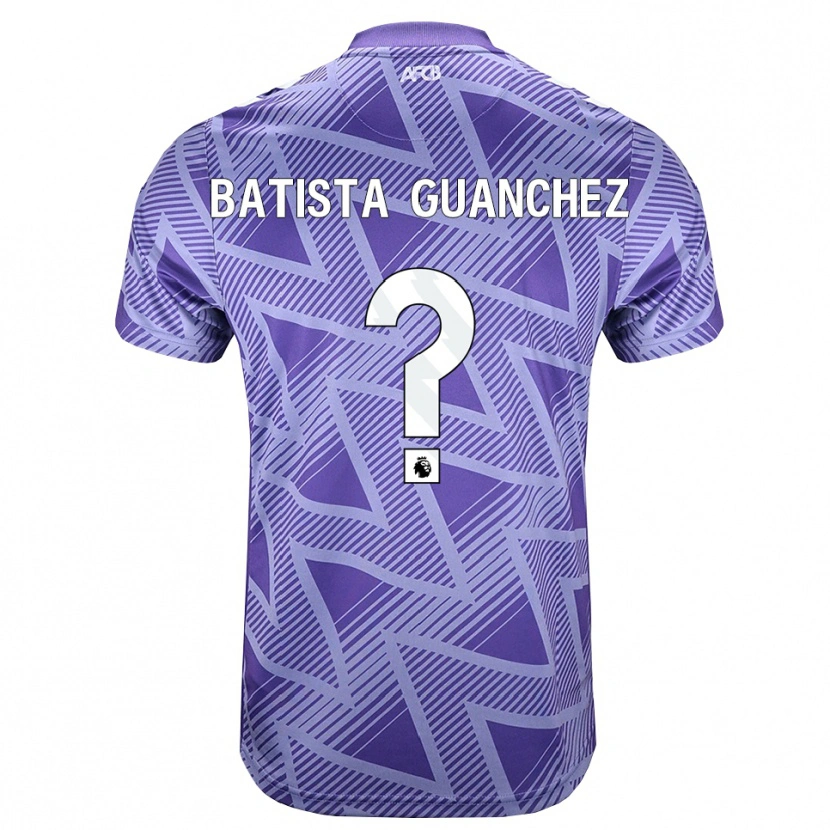 DanxenキッズAidan Batista Guanchez#0ペールヴァイオレットレッド ホワイトアウェイシャツ2026/27ジャージーユニフォーム