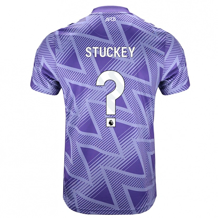 DanxenキッズTom Stuckey#0ペールヴァイオレットレッド ホワイトアウェイシャツ2026/27ジャージーユニフォーム