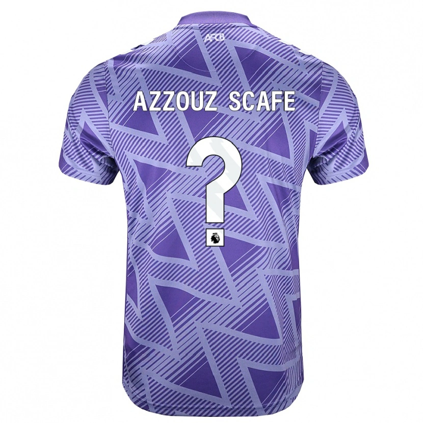 DanxenキッズJaheim Azzouz Scafe#0ペールヴァイオレットレッド ホワイトアウェイシャツ2026/27ジャージーユニフォーム