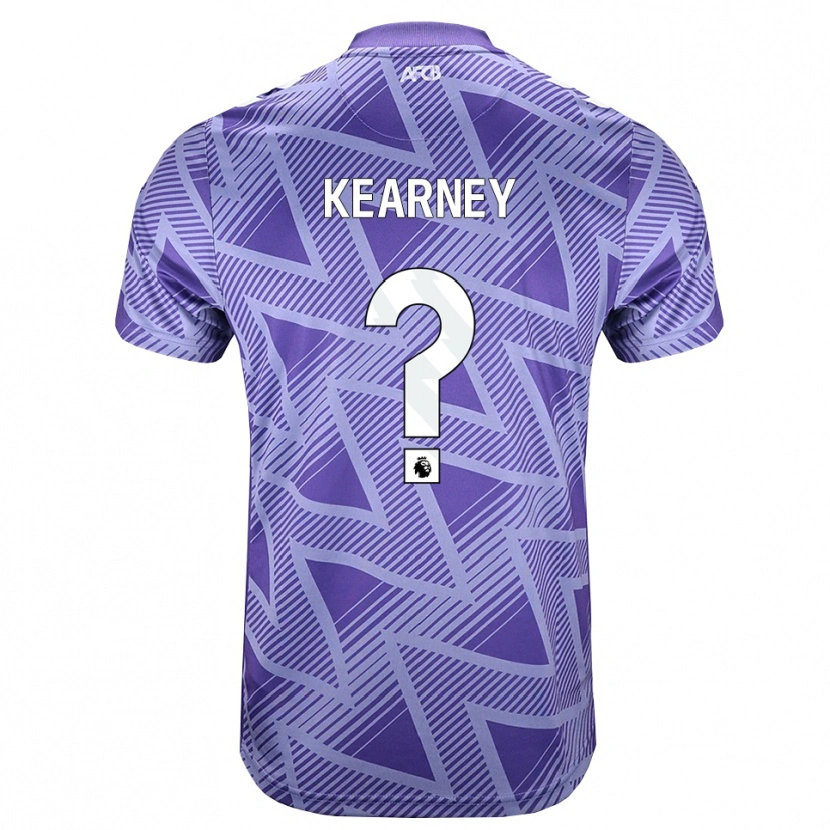 DanxenキッズDamani Kearney#0ペールヴァイオレットレッド ホワイトアウェイシャツ2026/27ジャージーユニフォーム
