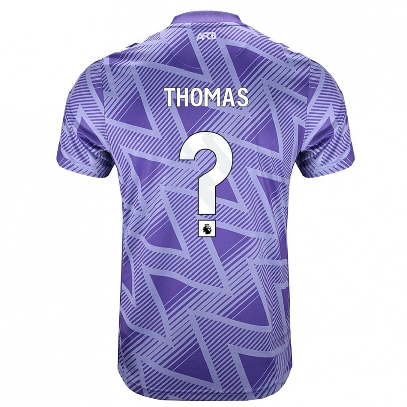 DanxenキッズAlfie Thomas#0ペールヴァイオレットレッド ホワイトアウェイシャツ2026/27ジャージーユニフォーム