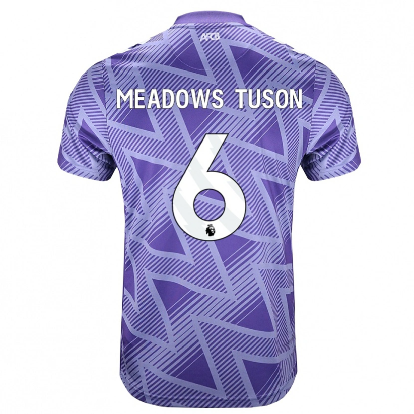DanxenキッズFreya Meadows Tuson#6ペールヴァイオレットレッド ホワイトアウェイシャツ2026/27ジャージーユニフォーム