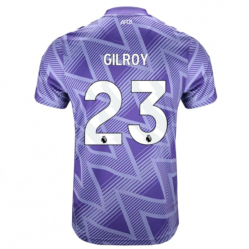 DanxenキッズChloe Gilroy#23ペールヴァイオレットレッド ホワイトアウェイシャツ2026/27ジャージーユニフォーム